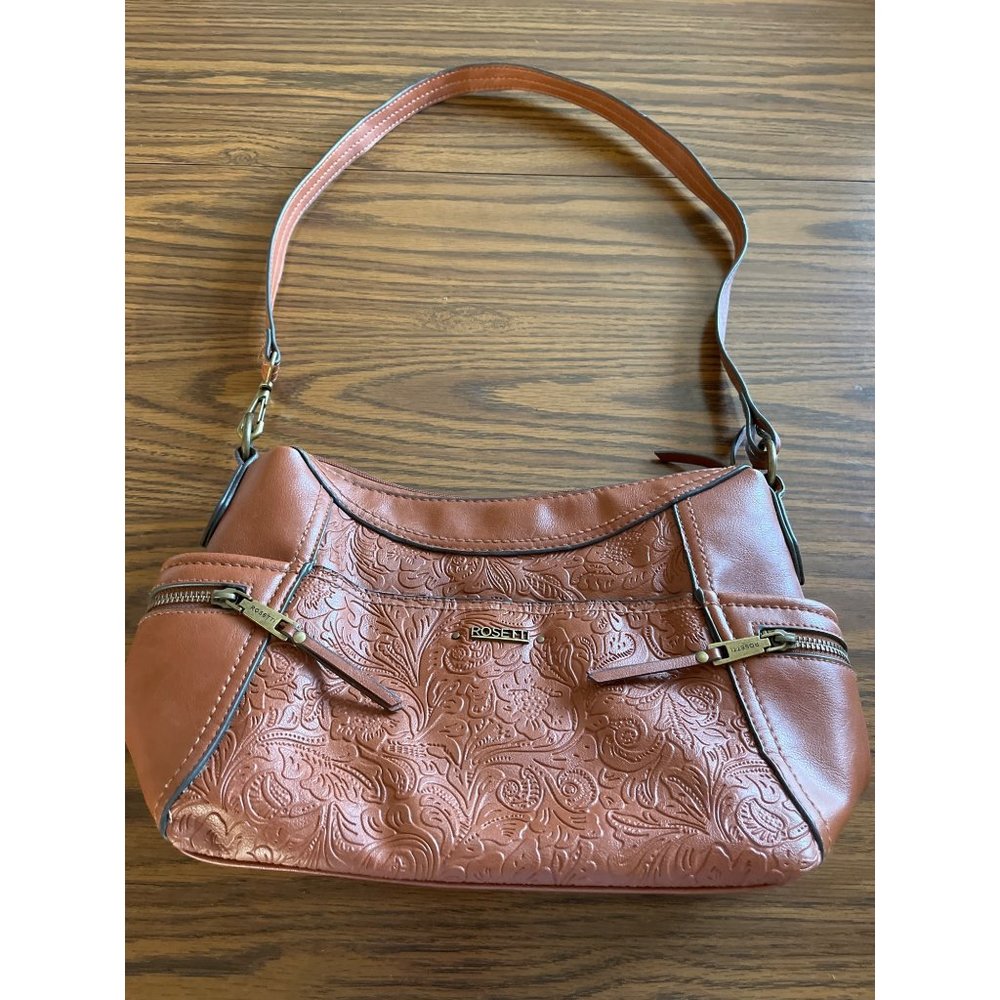 Rossetti caramel colored adjustable strap shoulder bag